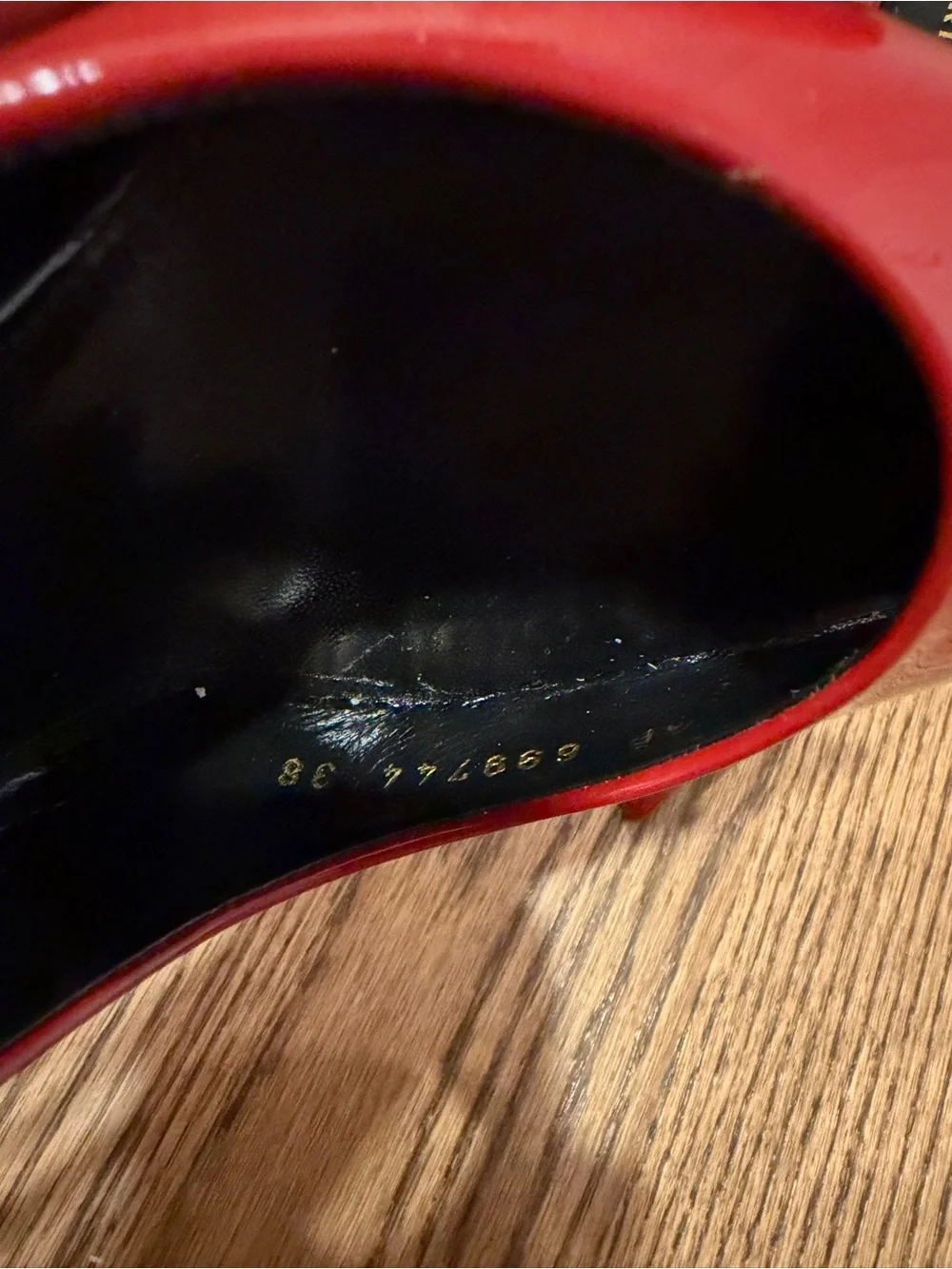 Saint Laurent Red Patent Pointed Slingback Pumps YSL - Picture 11 of 16